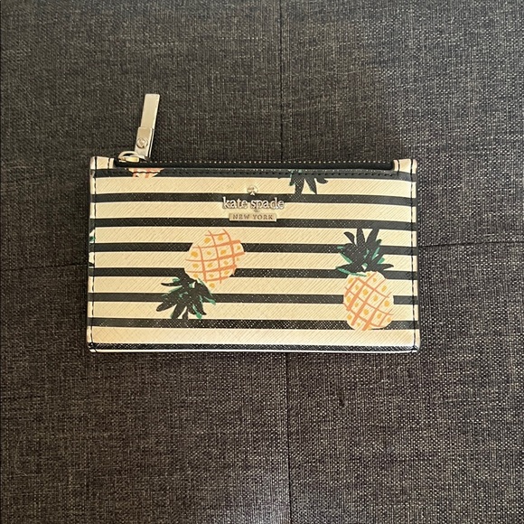 Kate Spade Pineapple Stripe Wallet - Picture 1 of 4